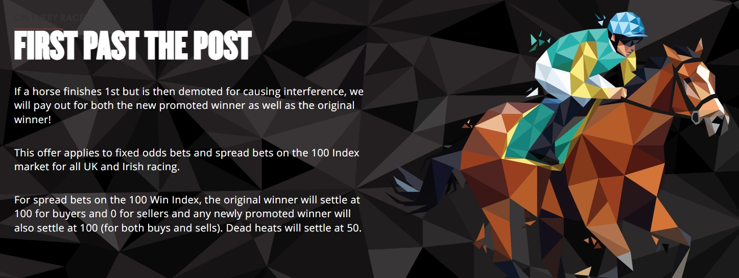spreadex first past bonus